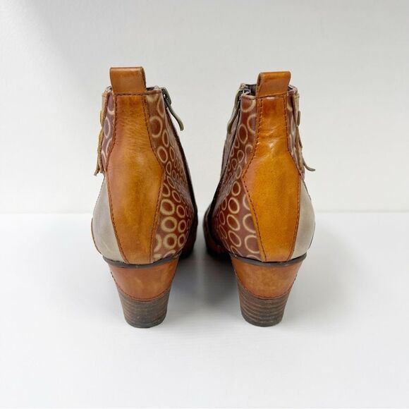 L’Artiste by Spring Step Dramatic Boots Booties Flower Leather 39 - Picture 7 of 8